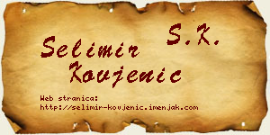 Selimir Kovjenić vizit kartica